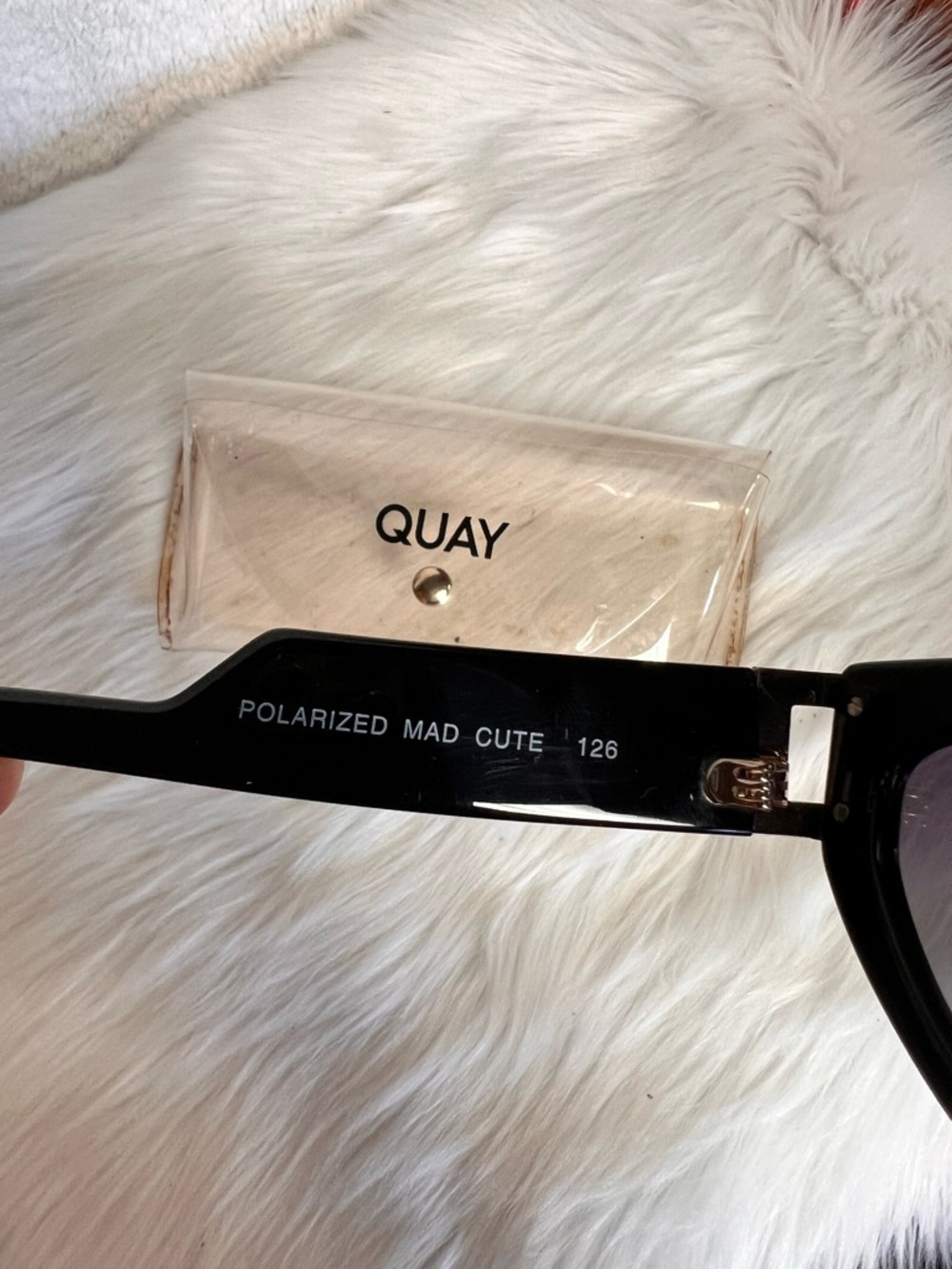 Quay Australia Black Cat-Eye Sunglasses with Gradient Lenses - Picture 6 of 7
